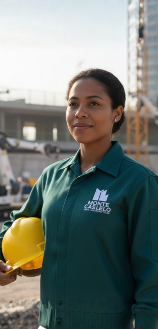 Equipe da Monte Castelo Engenharia em obra moderna
